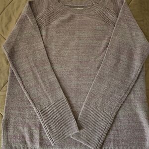 Lou & Grey Purple Crew Neck Sweater